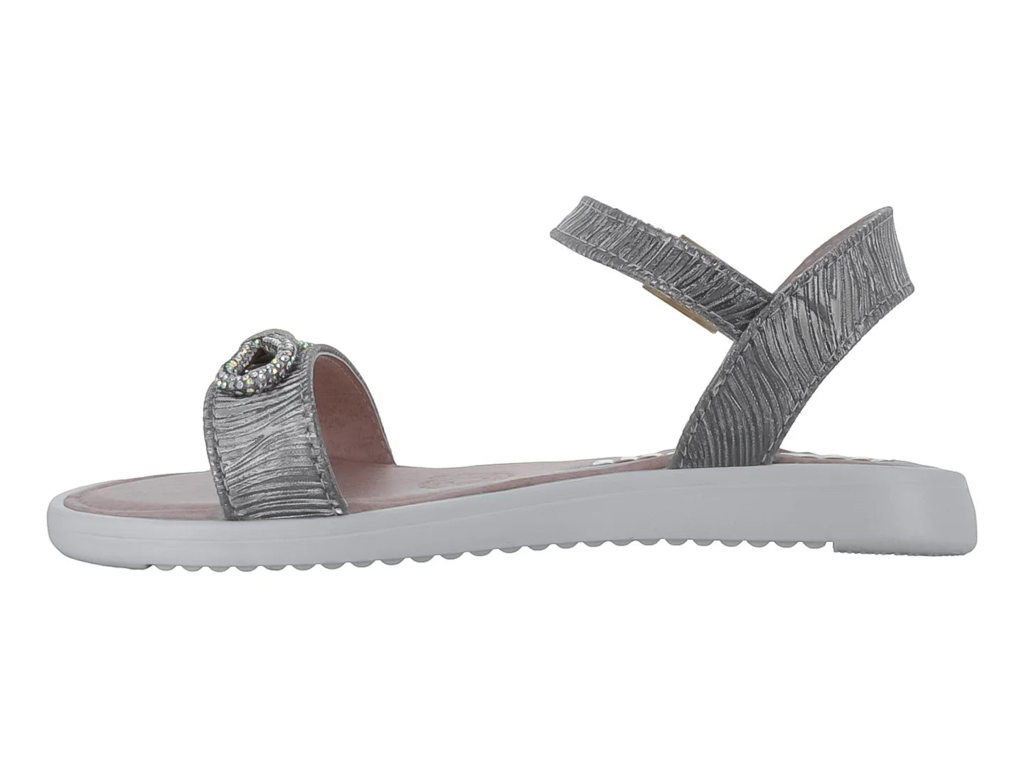 Sandalias Viris Marfil Plata para Niña