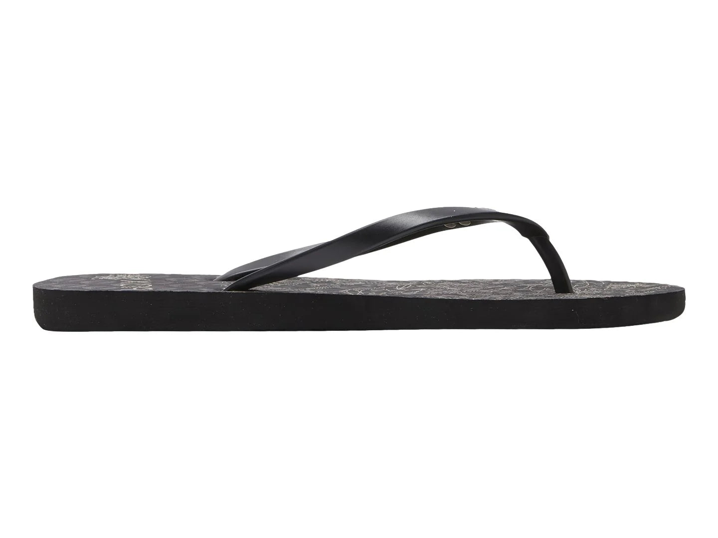 Sandalias Roxy Viva Stamp Negro y Dorado para Mujer