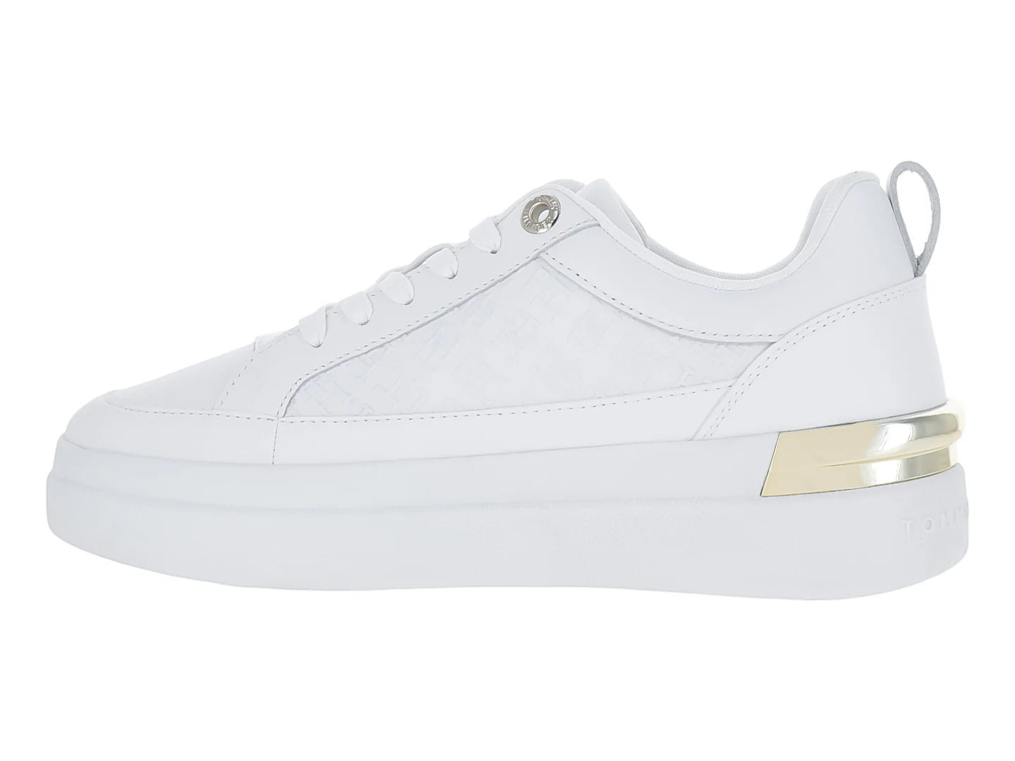 Tenis Tommy Hilfiger Lux Court Monogram Blancos para Mujer