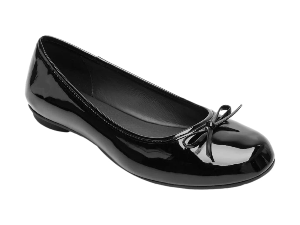 Zapatos Planos Flexi Charol Negro para Mujer
