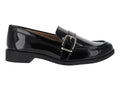Mocasines Salamandra de Charol Negro para Mujer