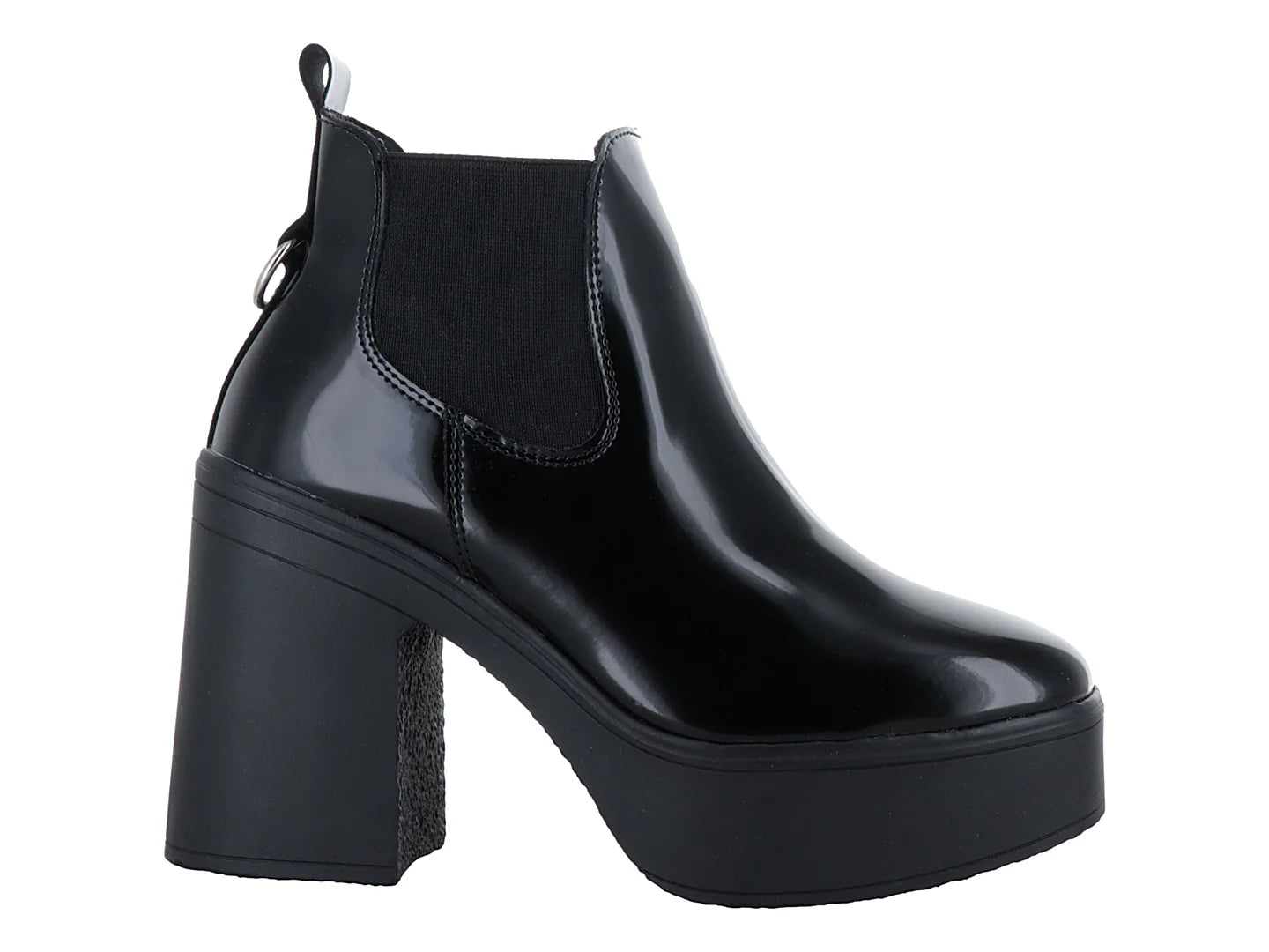 Botas Solie Alto Brillo Negro para Mujer