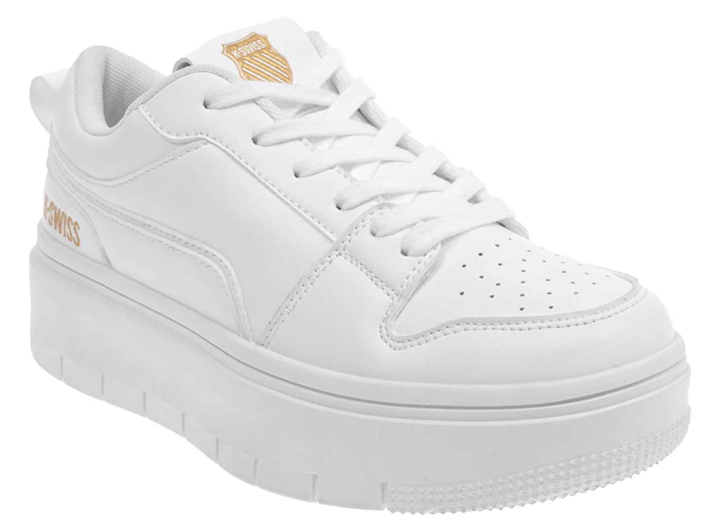 Tenis K SWISS Nindu Blanco y Dorado para Mujer