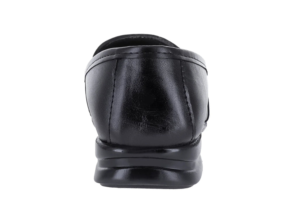 Zapatos Planos de Piel Negros Luna Rosa para Mujer