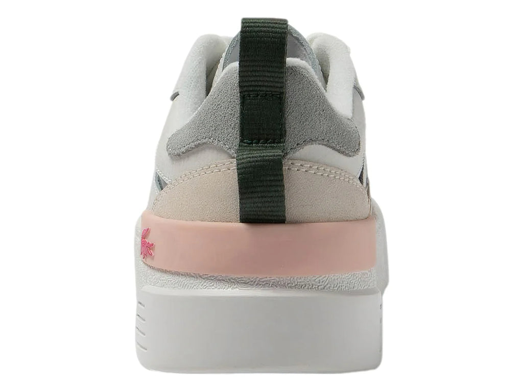 Tenis Lacoste Blanco y Rosa para Mujer