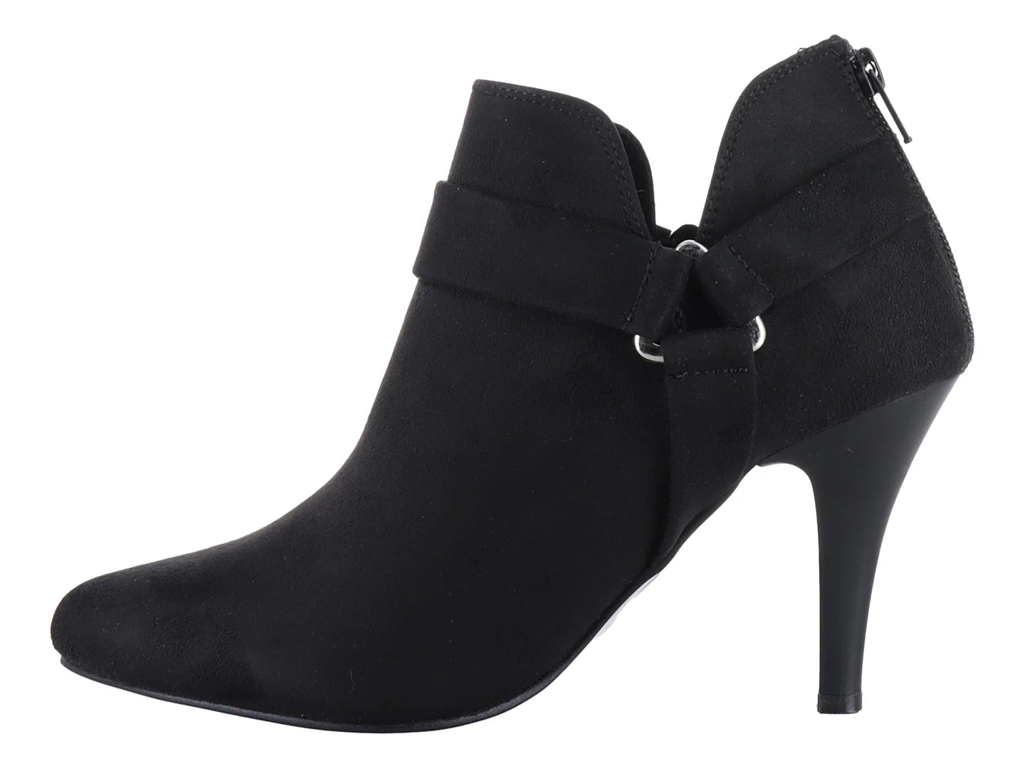 Botines Luna Rosa Negros para Mujer