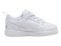 Tenis PUMA Rebound V6 Lo AC Blanco y Gris para Niño