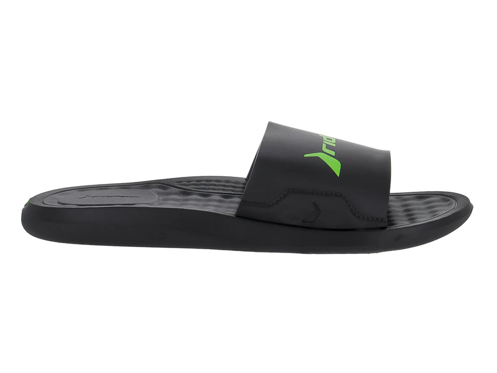 Sandalias Rider Slide Negro Verde para Hombre
