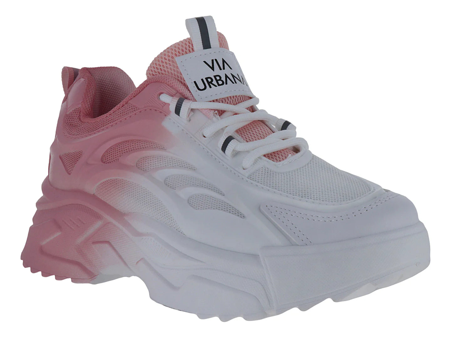 Tenis Via Urbana Blanco Rosa para Mujer