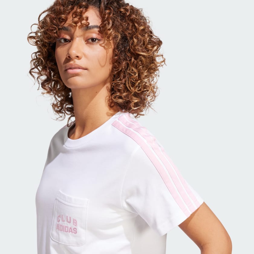 Women's adidas Lounge Soft-Side Pocket Graphic Tee