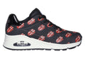 Tenis Skechers One Rolling Stones Negro y Rojo para Mujer