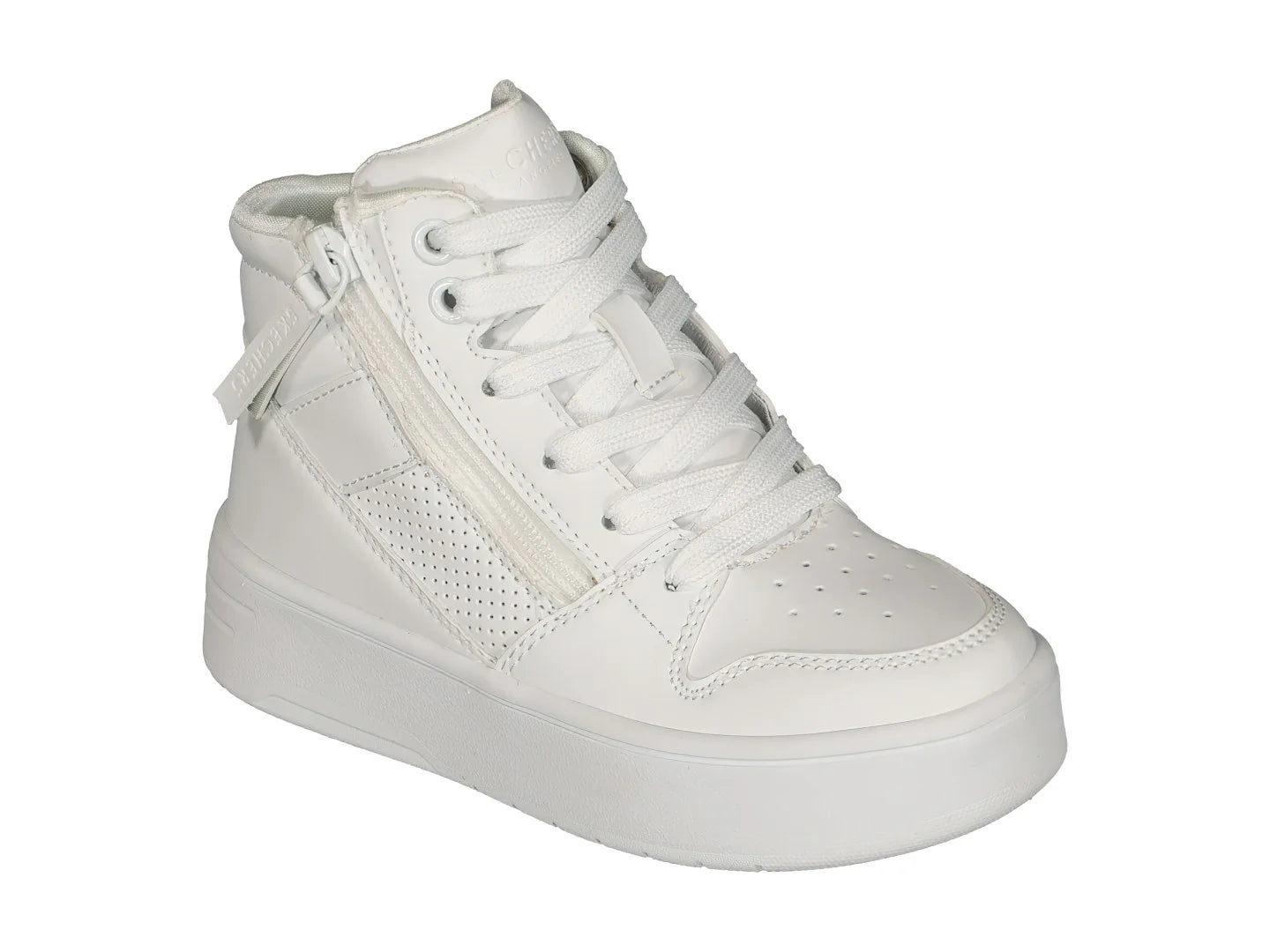 Tenis Skechers Court High Blanco para Niña