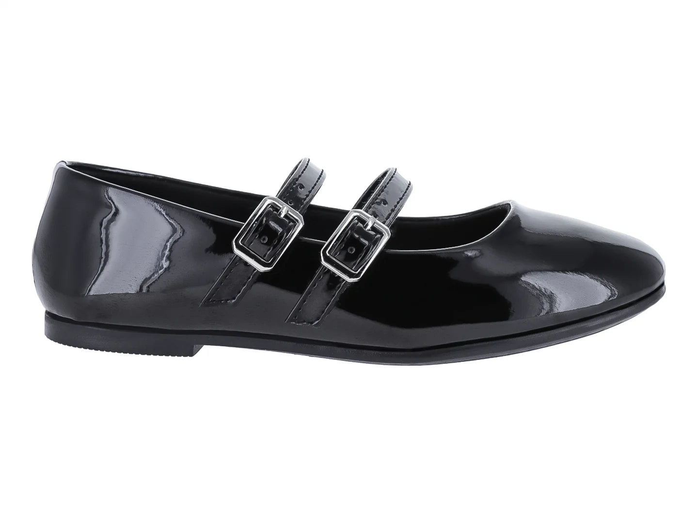 Zapatos Planos Tropicana Negros de Charol para Niña