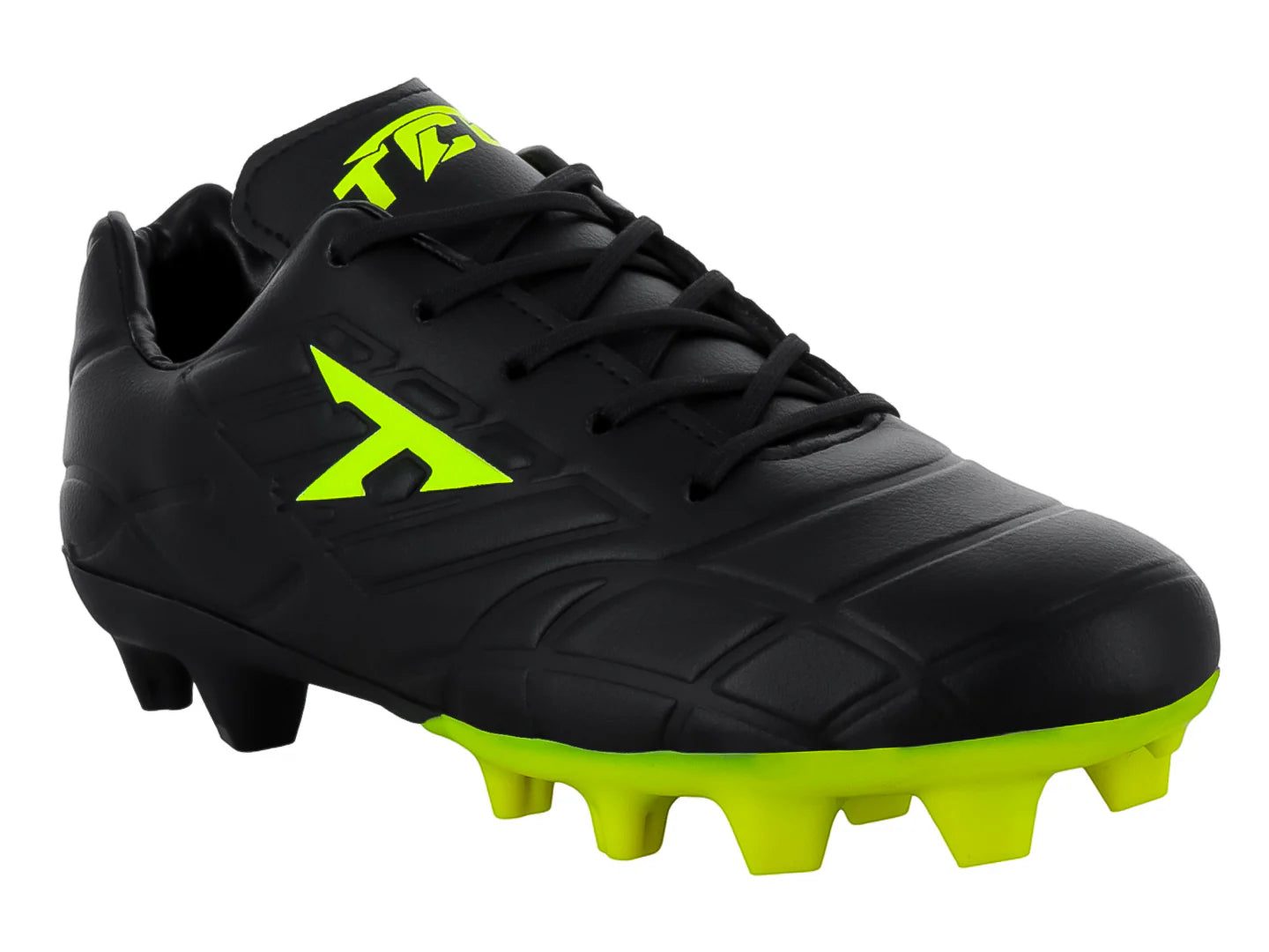 Tenis de Fútbol Leon Trucco Negro y Amarillo Neón para Niño
