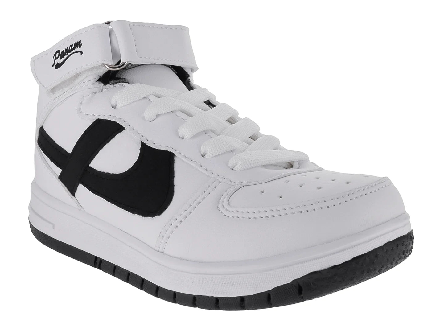 Tenis Panam Blanco y Negro para Niño