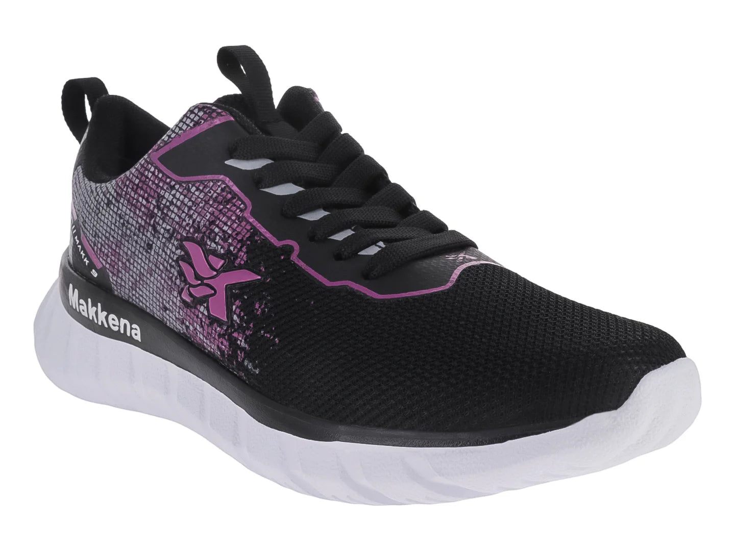 Tenis MAKENA Negro y Fucsia para Mujer