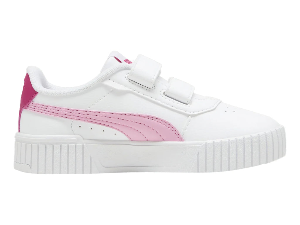 Tenis PUMA Carina 20 V Blanco y Rosa para Niña