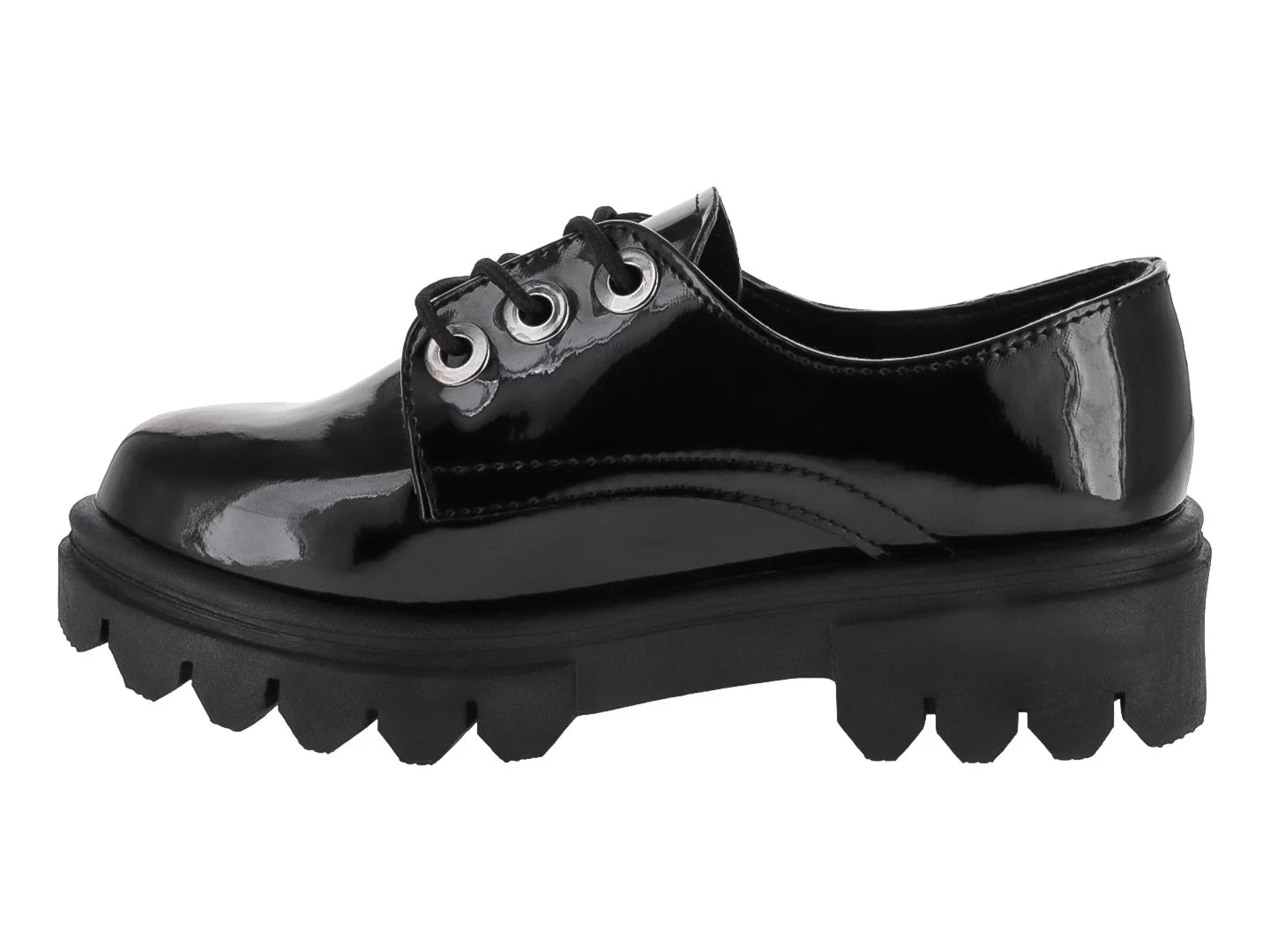 Zapatos Oxford Mauri Valero Negro Charol para Niña