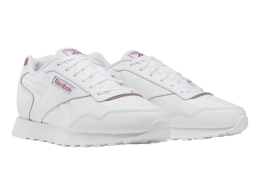Tenis Reebok Royal Glide Blanco y Oro Rosa para Niño