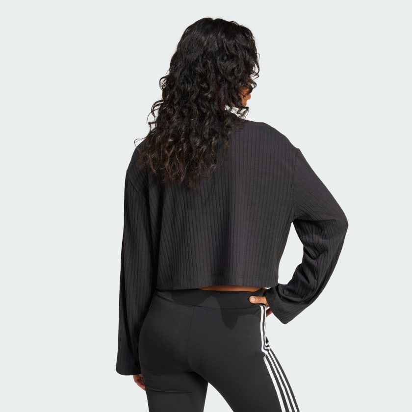 Women's adidas Essentials Wide Rib Long Sleeve Tee
