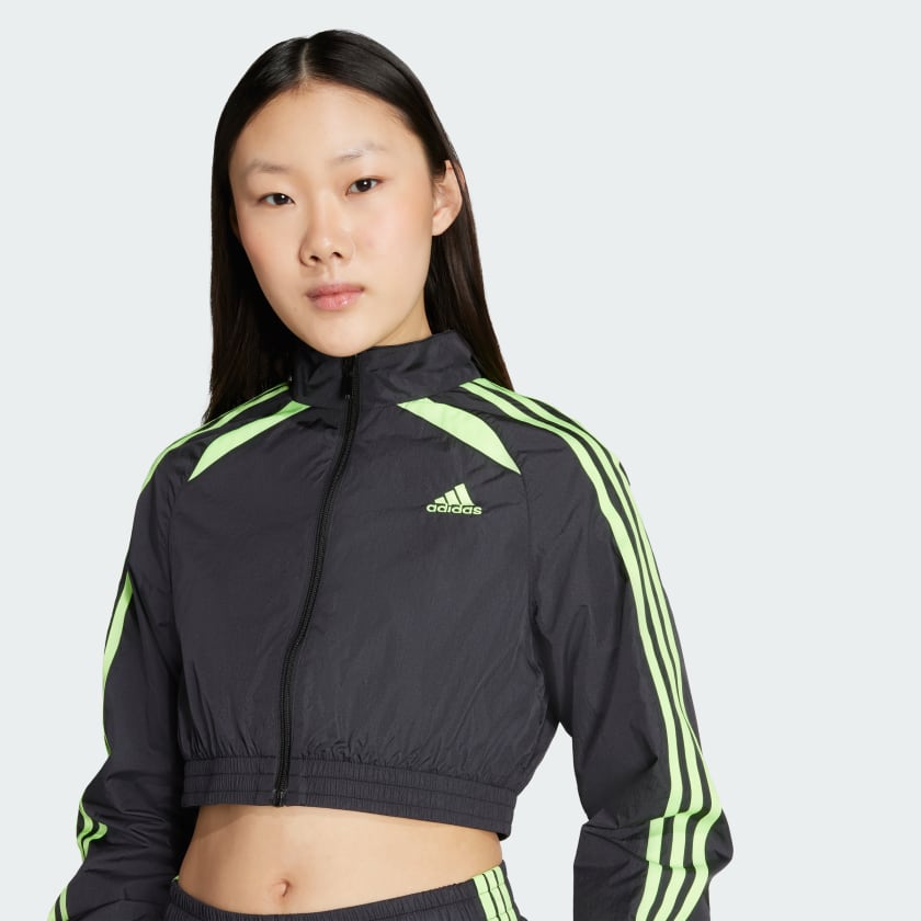 Women's adidas Teamgeist Adicolor Cropped Track Top