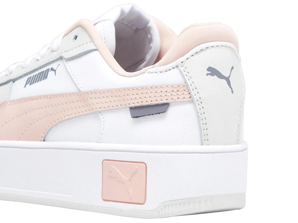 Tenis PUMA Carina Street Blanco y Rosa para Niña