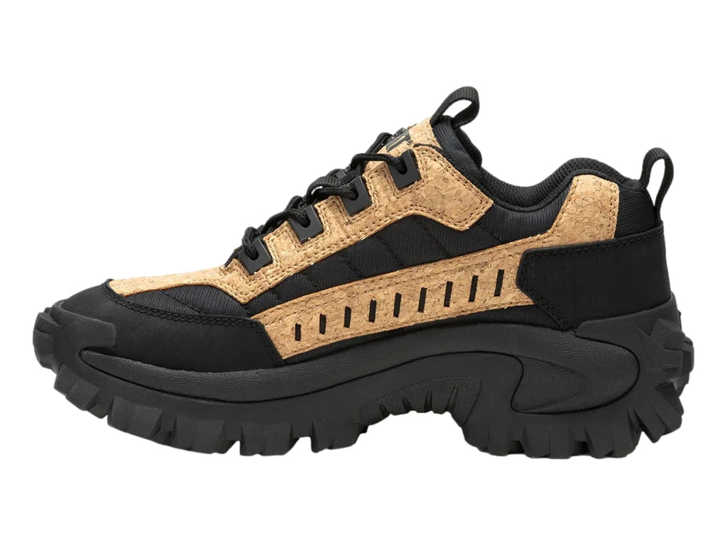 Tenis de Excursionismo Caterpillar Negro y Beige para Hombre