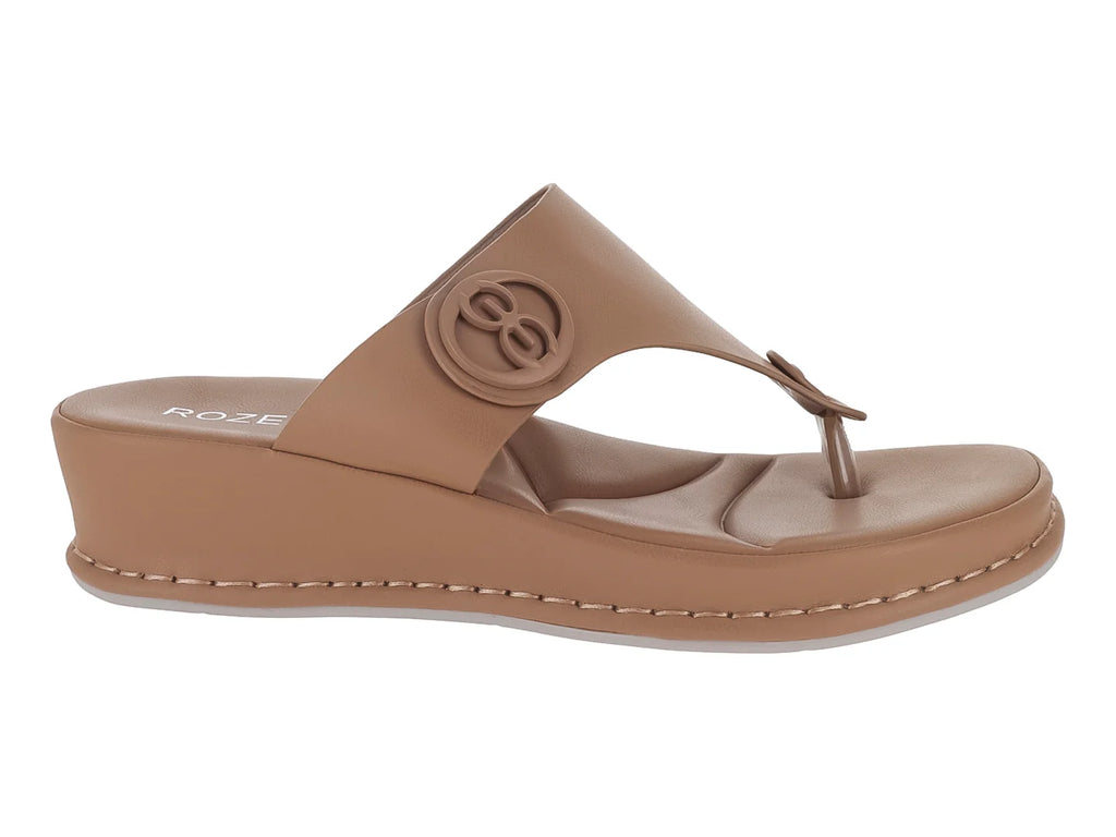 Sandalias ROZE Plataforma Color Café para Mujer