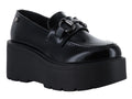 Mocasines Solie Negro Alto Brillo para Mujer