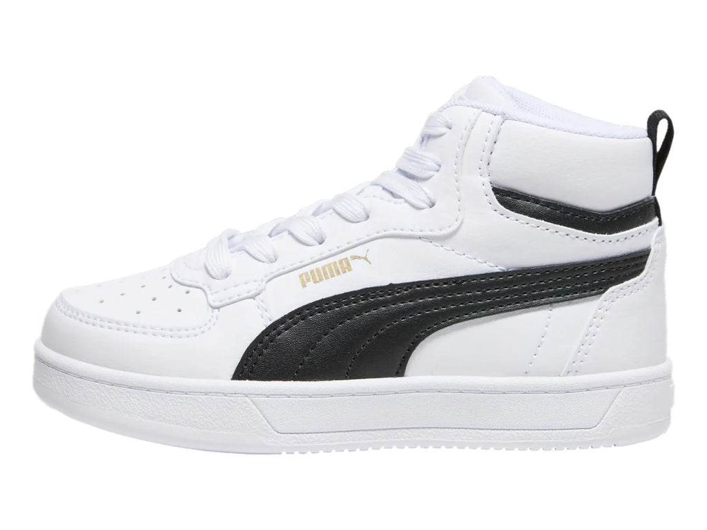Tenis PUMA Caven 20 Mid Blanco y Negro para Niño