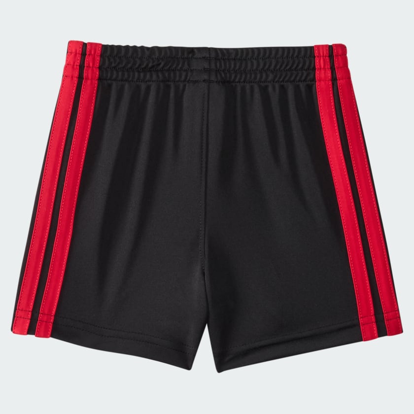 Kids' adidas Two-Piece Short Sleeve Raglan Printed Tee and Shorts Set