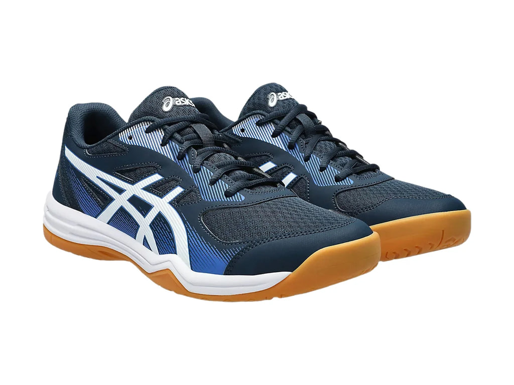 Tenis ASICS Upcourt 5 Azul y Blanco para Hombre