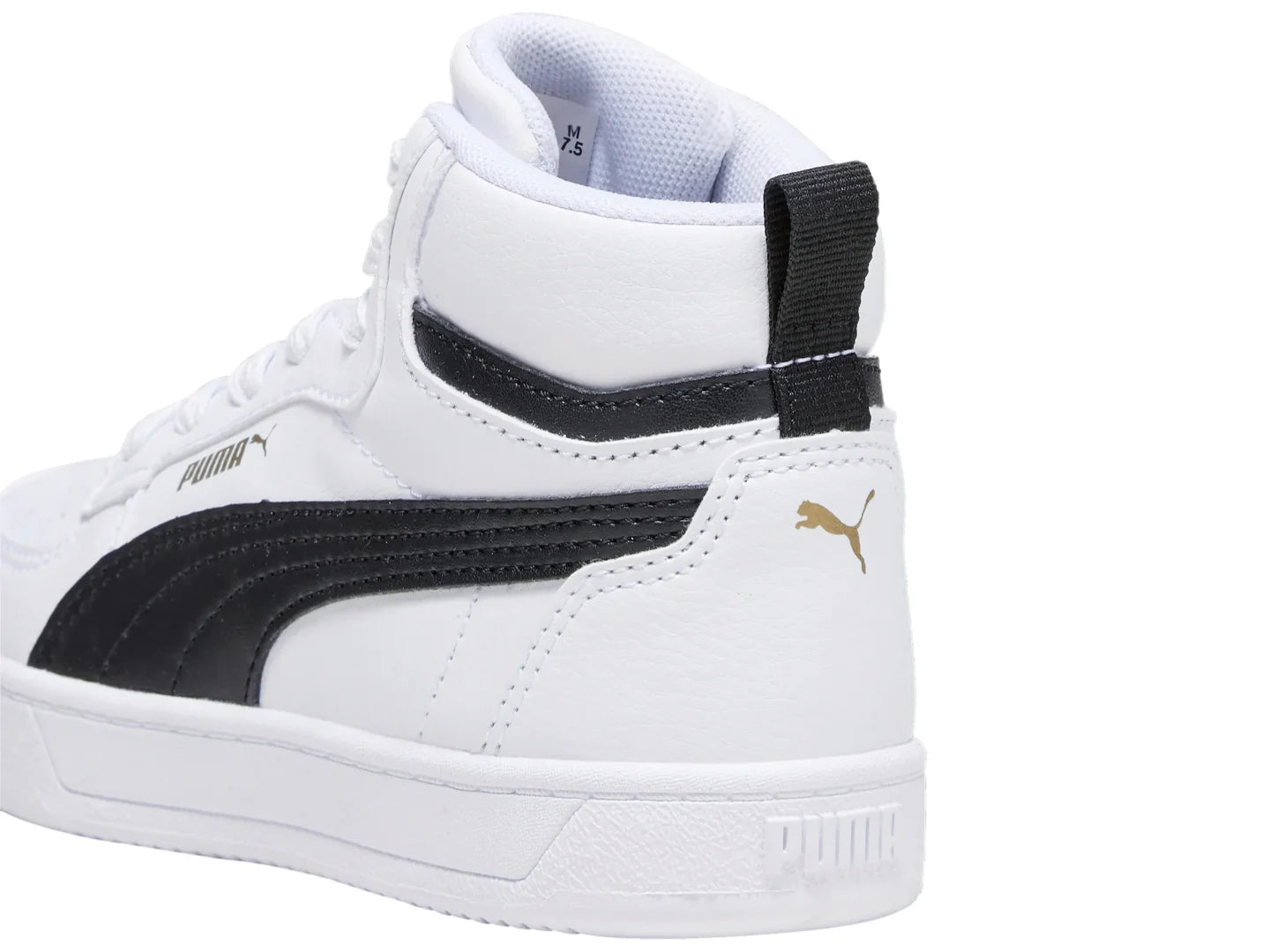 Tenis PUMA Caven 20 Mid Blanco y Negro para Niño