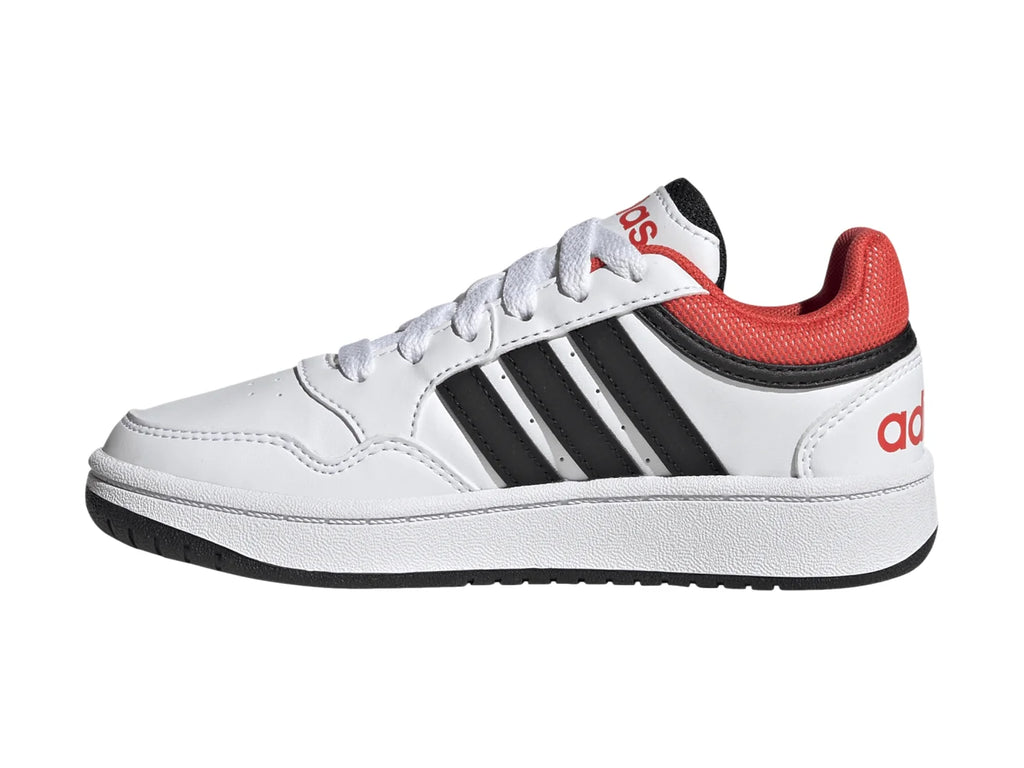 Tenis Adidas Hoops 30 K Blanco con Rojo para Niño