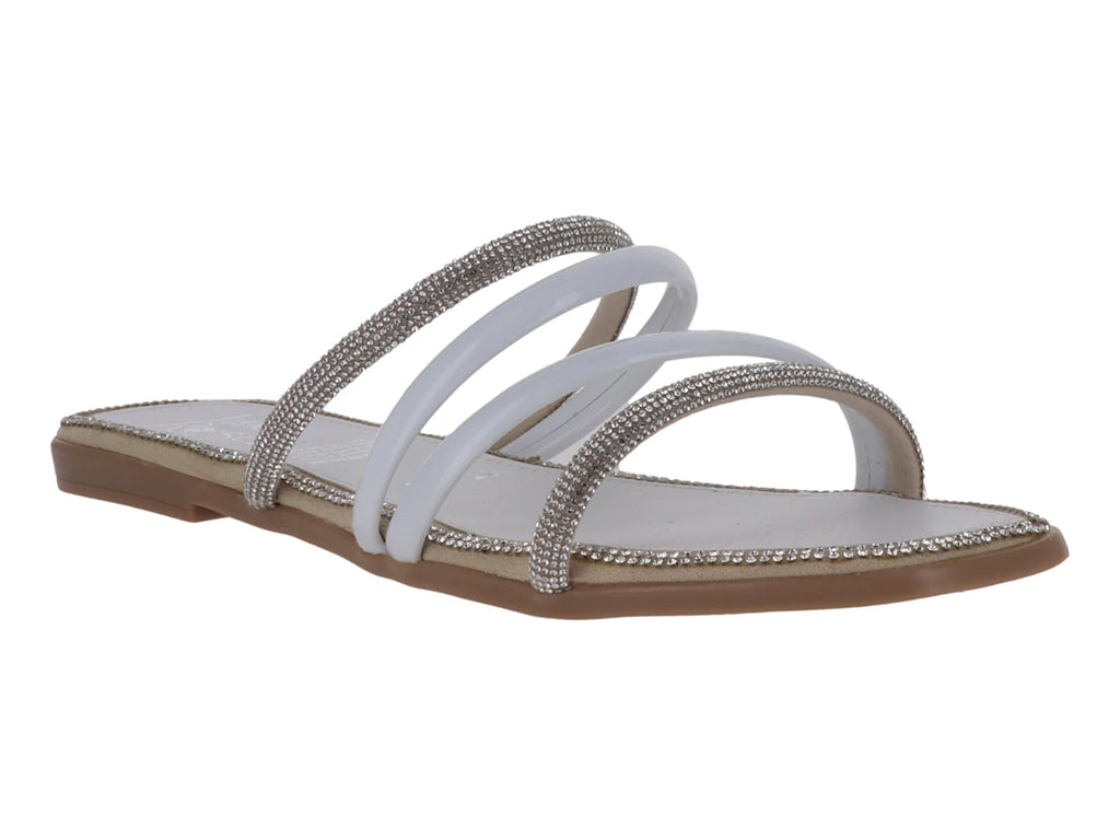 Sandalias Luna Rosa Blanco y Plata para Mujer