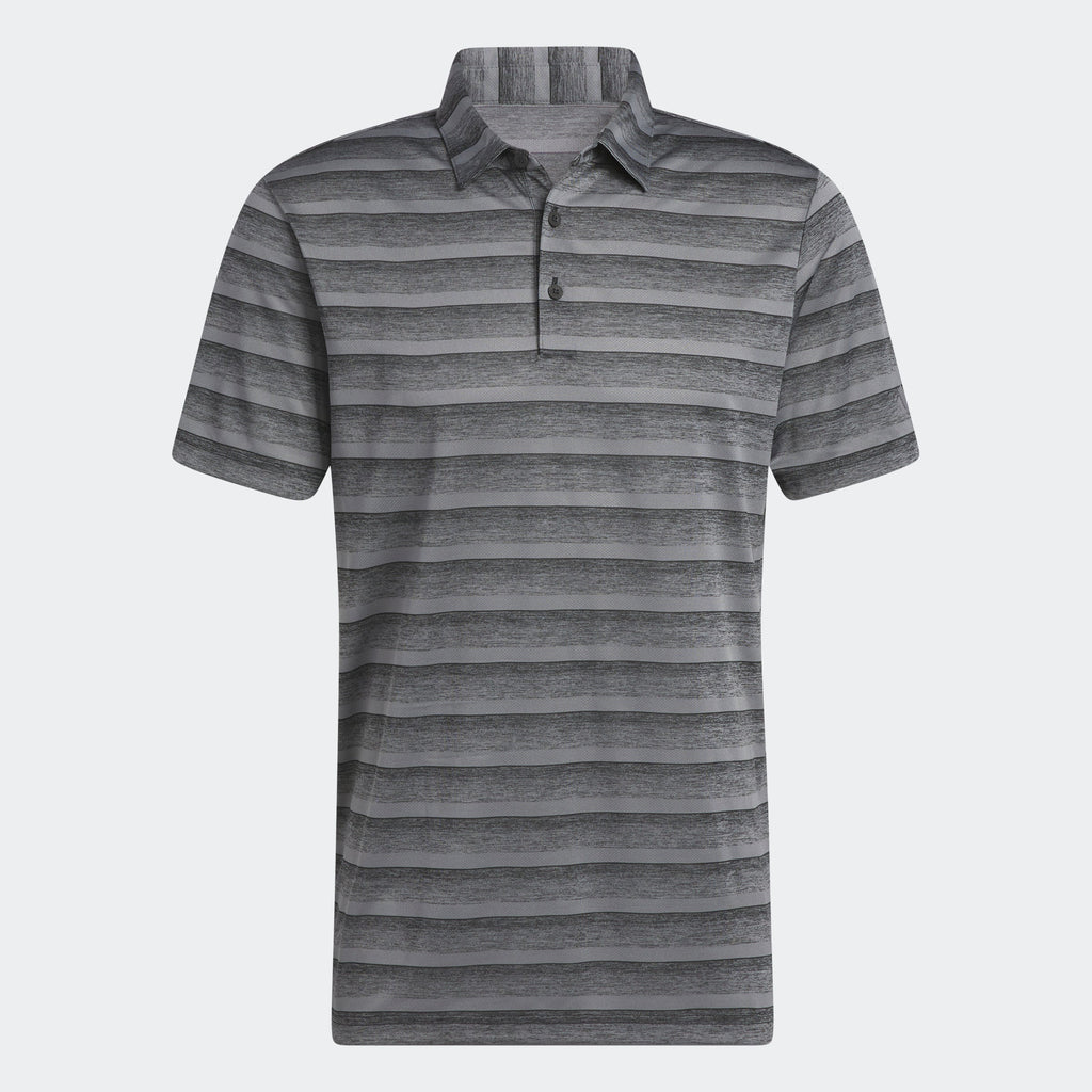 Men's adidas Two-Color Striped Polo Shirt