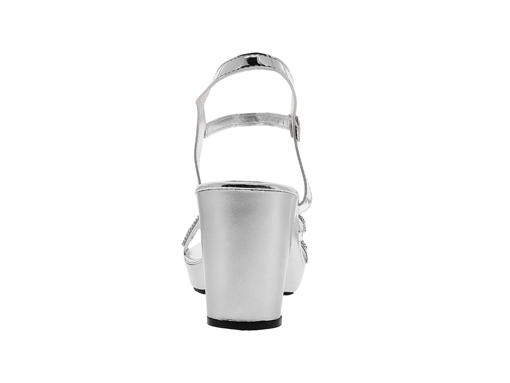 Zapatillas Sary Plata Espejo para Mujer