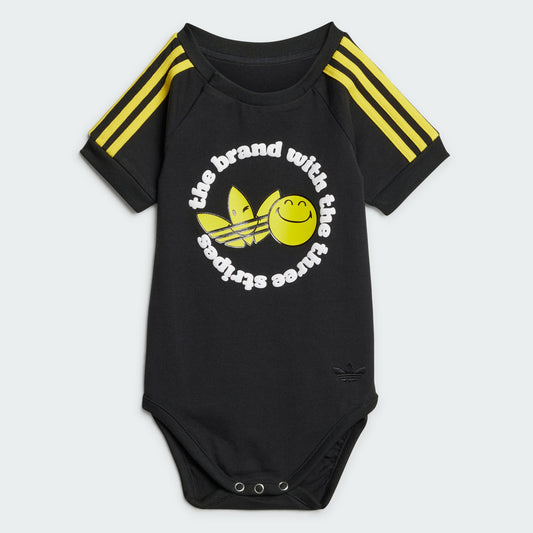 Kids' adidas adidas Originals x Smiley World 3-Stripes Bodysuit Kids