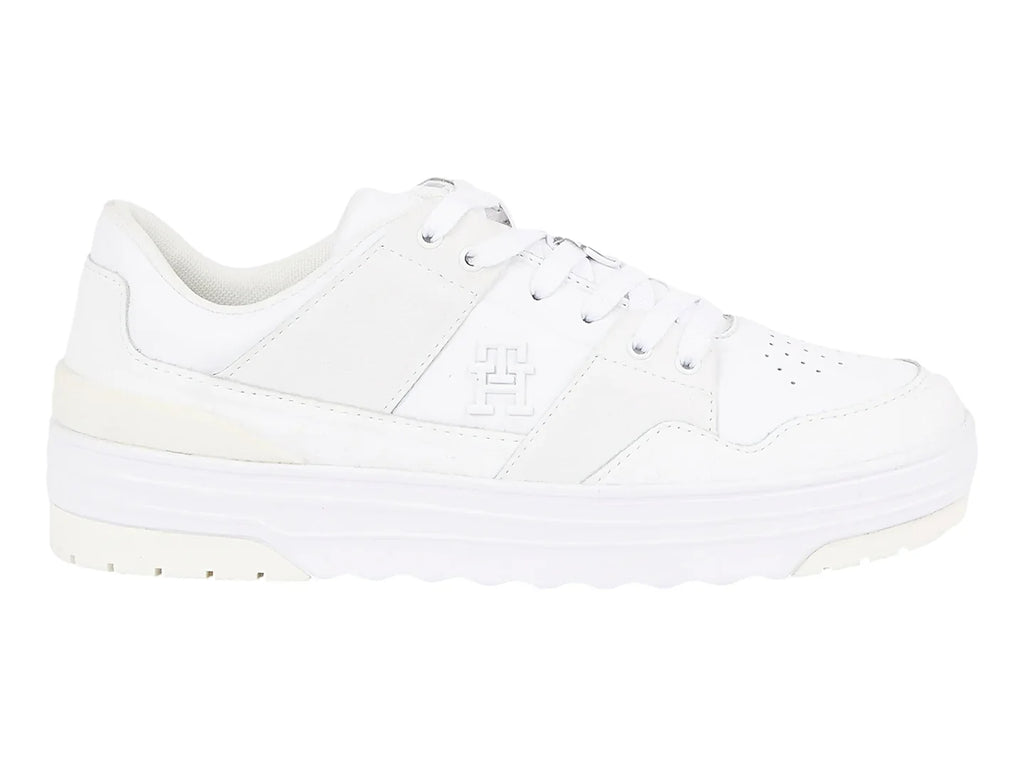 Tenis Tommy Hilfiger TH Lo Basket Blancos para Mujer