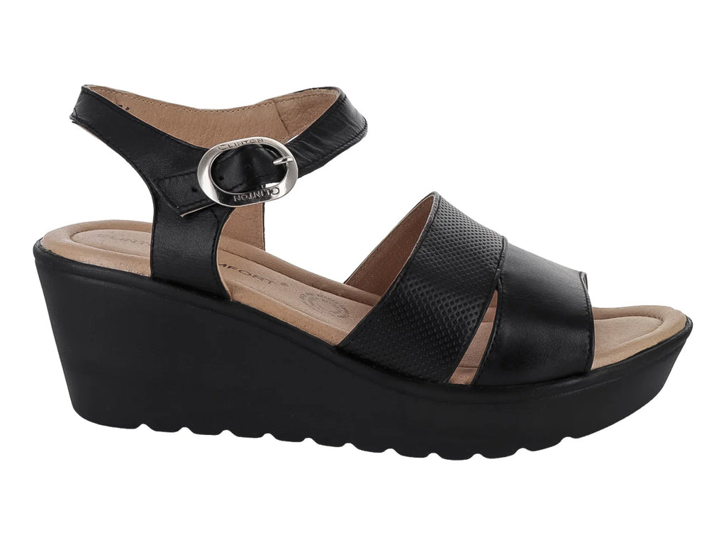 Sandalias Clinton Negro para Mujer