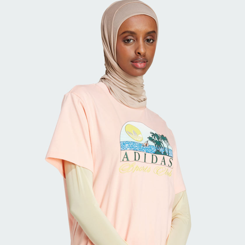 Women's adidas Trefoil Series Island Club Loose Tee