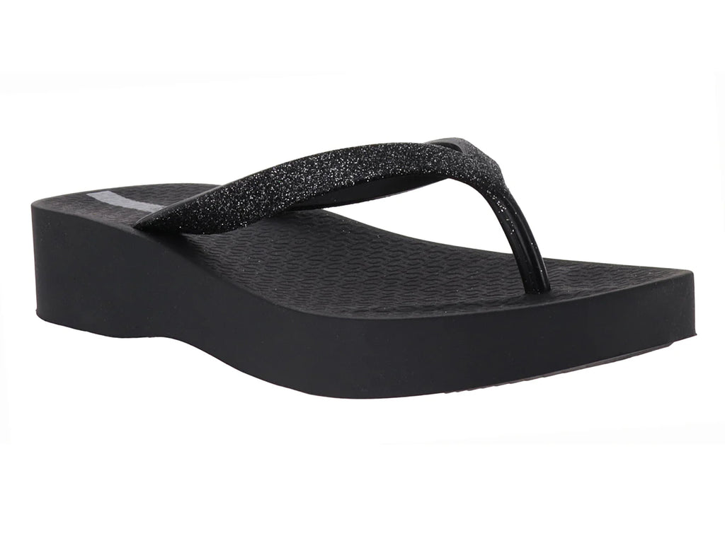 Sandalias Ipanema Negro Glitter para Mujer