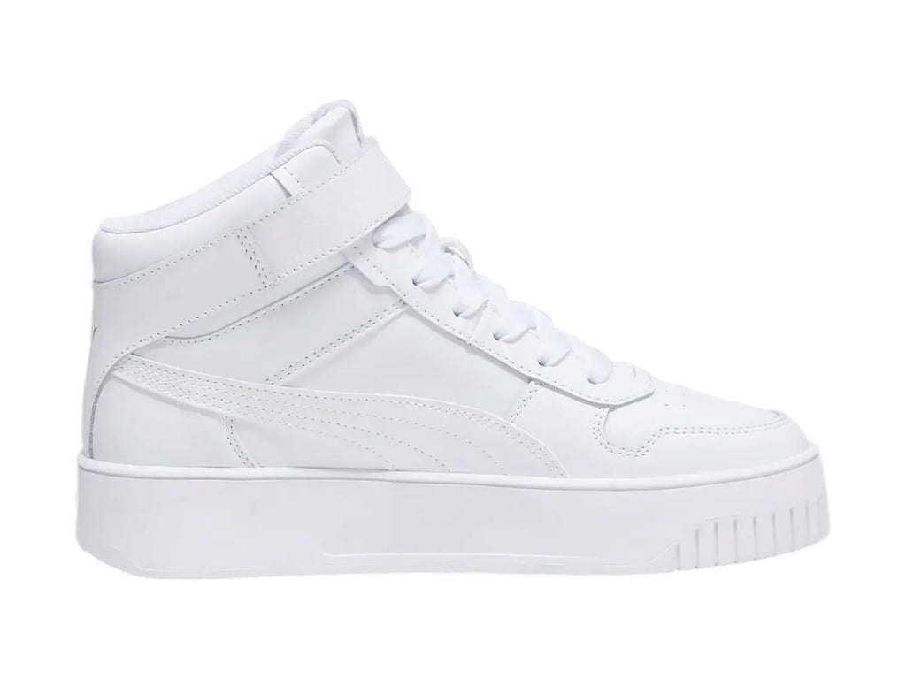 Tenis PUMA Carina Street Mid Blancos y Oro para Mujer