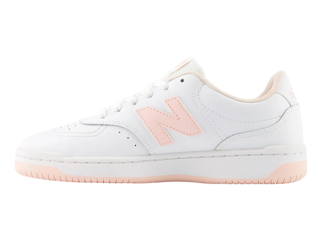 Tenis New Balance BB80 Blanco y Rosa para Mujer