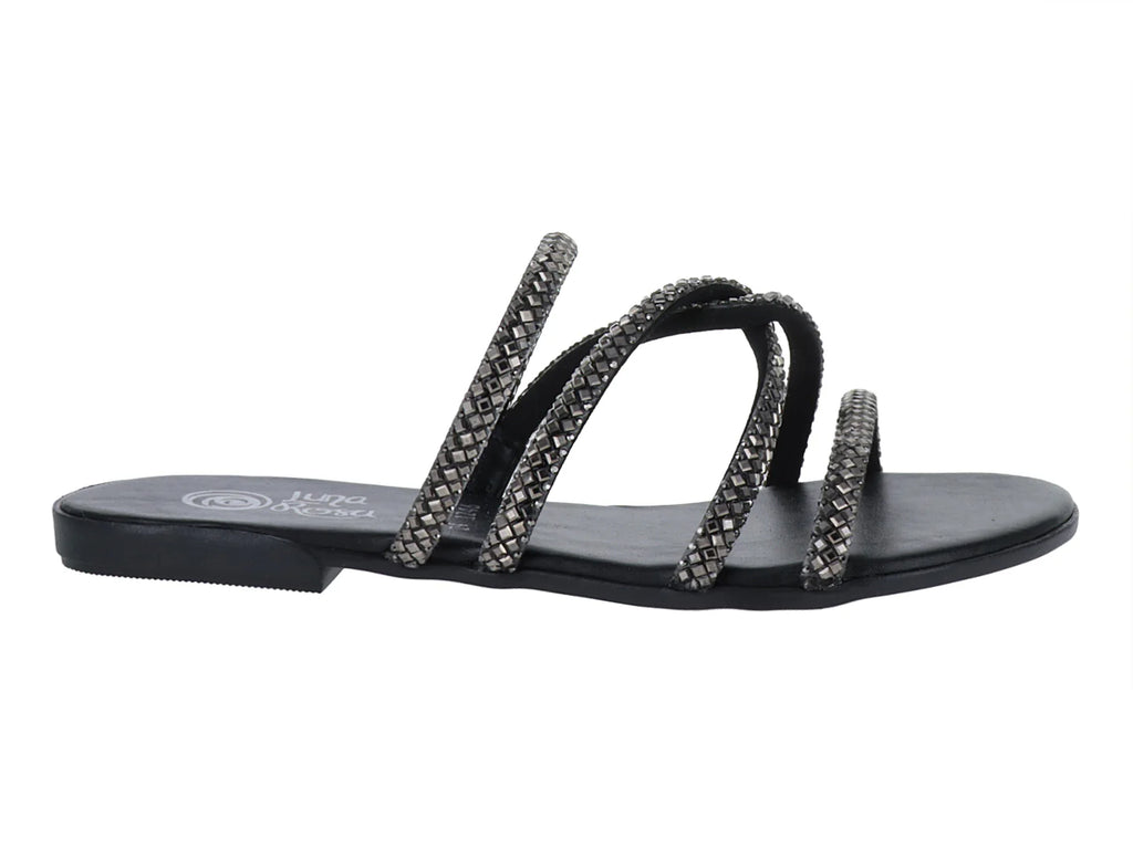 Sandalias Luna Rosa Negro para Mujer
