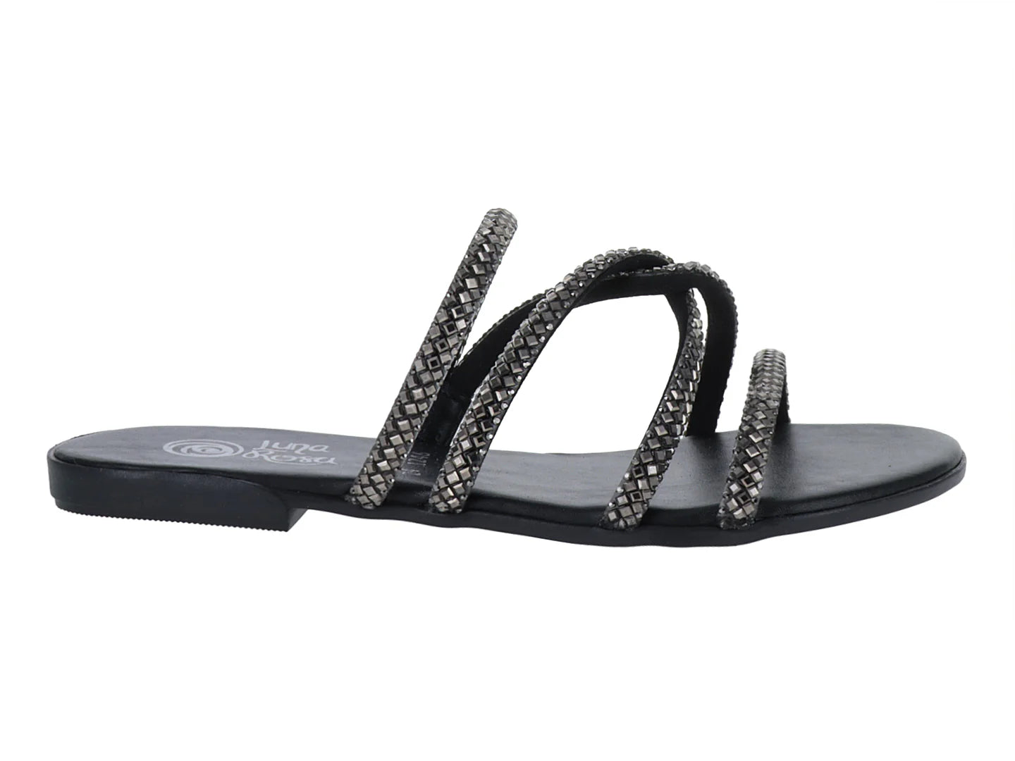 Sandalias Luna Rosa Negro para Mujer