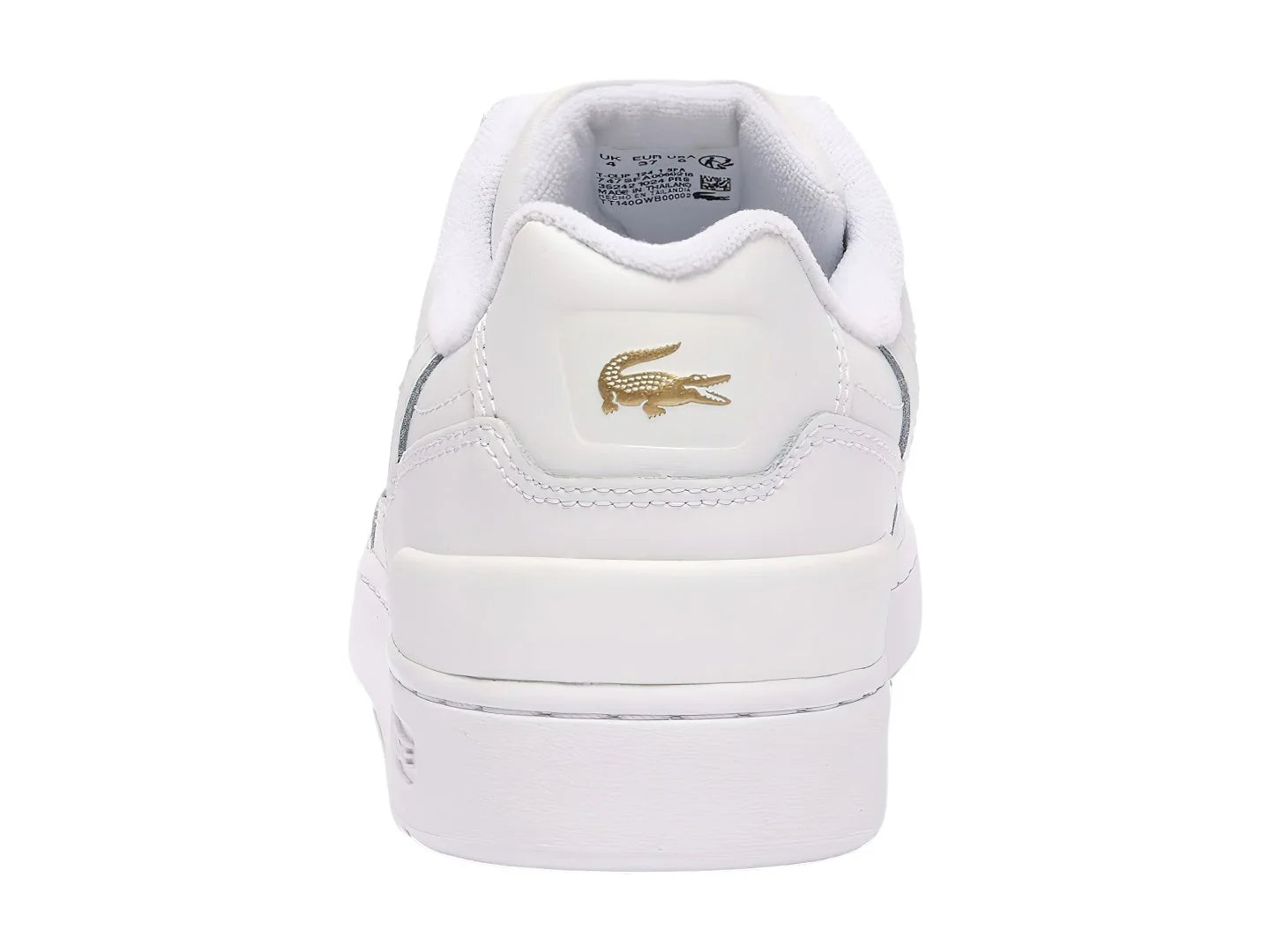Tenis Lacoste T Clip Blanco y Oro para Mujer