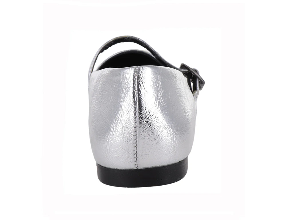 Zapatos Planos Luna Rosa Plata para Mujer