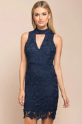 Kellie Lace Dress Navy