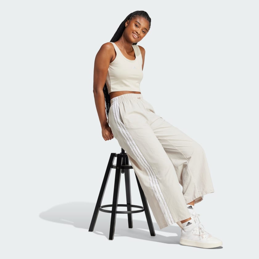 Women's adidas Essentials 3-Stripes Lifestyle Woven Parachute Pants